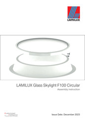 LAMILUX Glass Skylight F100 Circular Assembly Instruction Manual