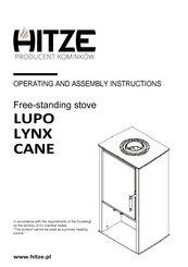 HITZE LYNX B Operating & Assembly Instructions