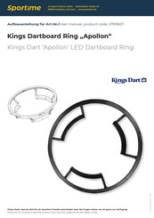 Sportime Kings Dartboard Ring Apollon Manual