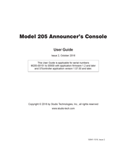 Studio Technologies 205 User Manual