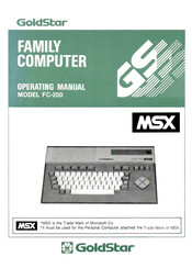 Goldstar FC-200 Operating Instructions Manual