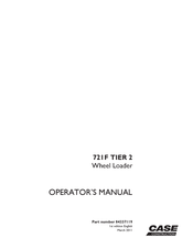 Case 721F TIER 2 Operator's Manual