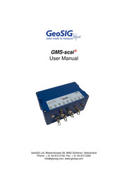 GeoSIG GMS-scai User Manual