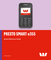 Westpac Presto Smart e355 Quick Reference Manual
