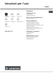 Ariston KZT 6104 I F IT Operating Instructions Manual