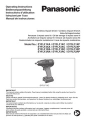 Panasonic EYFLF2XP Operating Instructions Manual