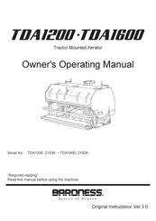 Baroness TDA1600 Owner's Operating Manual