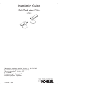 Kohler K-T6919 Installation Manual