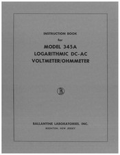 Ballantine 345A Instruction Book