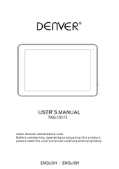 Denver TAQ-10173 User Manual