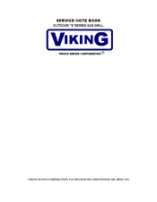 Viking VGBQ532 Service Notebook