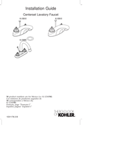 Kohler Centerset K-15885 Installation Manual