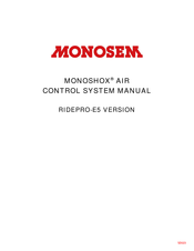 Monosem MONOSHOX ridetech RIDEPRO-E5 Manual