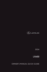 Lexus LX600 2024 Owner's Manual, Quick Manual