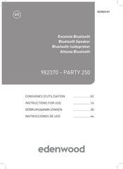 Edenwood PARTY 250 Instructions For Use Manual