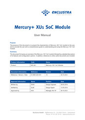 Enclustra Mercury+ XU1 User Manual