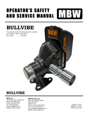 MBW BULLVIBE Operator's Safety And Service Manual