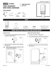 U-Line Tork PeakServe H-9492BL Manual