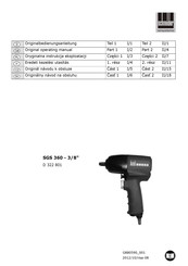 Schneider Airsystems SGS 360 - 3/8 Operating Manual