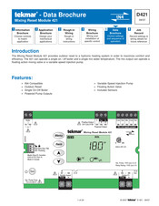 Tekmar 421 Data Brochure