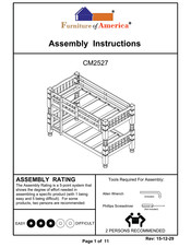 Furniture of America CM2527 Assembly Instructions Manual