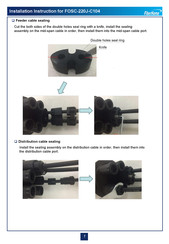 Fiberhome FOSC-220J-C104 Installation Instructions