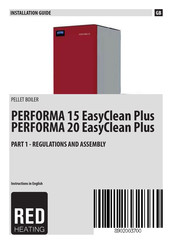 Red Heating PERFORMA 15 EasyClean Plus Installation Manual