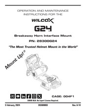 Wilcox G24 Operation And Maintenance Instruction