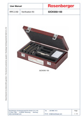 Rosenberger 02CK050-150 User Manual