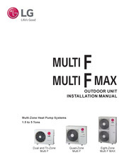 LG Multi F MAX PMBD3641 Installation Manual