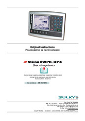 Sulky Vision II WPB-DPX Original Instructions Manual