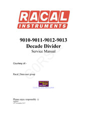 Racal Instruments 9012 Service Manual