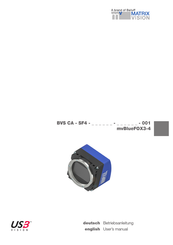 Balluff MATRIX VISION BVS CA-SF4 001 mvBlueFOX3-4 Series User Manual