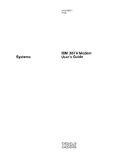 IBM 3874 User Manual