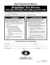 PB Heat PUREFIRE PFC-460 User's Information Manual