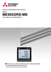 Mitsubishi Electric ME96SSRB-MB User Manual