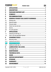 VARO POWERPLUS POWX11861 Instruction Manual