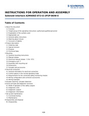 schmersal AZM400Z-ST2-I2-2P2P-BOW-E Instructions For Operation Manual