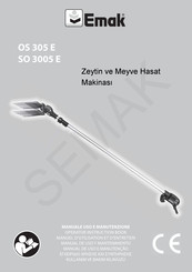 EMAK SO 3005 E Operators Instruction Book