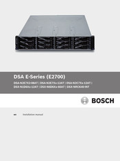 Bosch DSA-N2E7X2-08AT Installation Manual