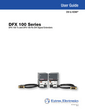 Extron electronics DFX 100 Rx User Manual