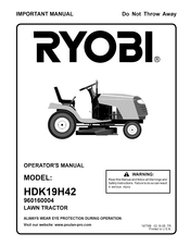 Ryobi 960160004 Manual