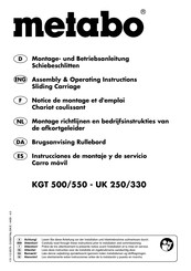 Metabo UK 330 Assembly & Operating Instructions