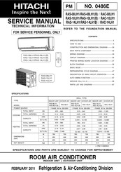 Hitachi RAS-10LH1 Service Manual