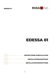 RHÉA-FLAM EDESSA 01 Installation Instructions Manual