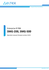 ELTEX SMG-200 Operation Manual