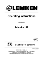 LEMKEN Labrador 160 Operating Instructions Manual