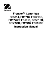 OHAUS Frontier FC5718 Instruction Manual
