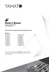 Yamato YC18G4/I Owner's Manual