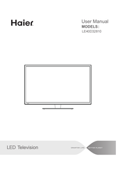 Haier LE40D32810 User Manual